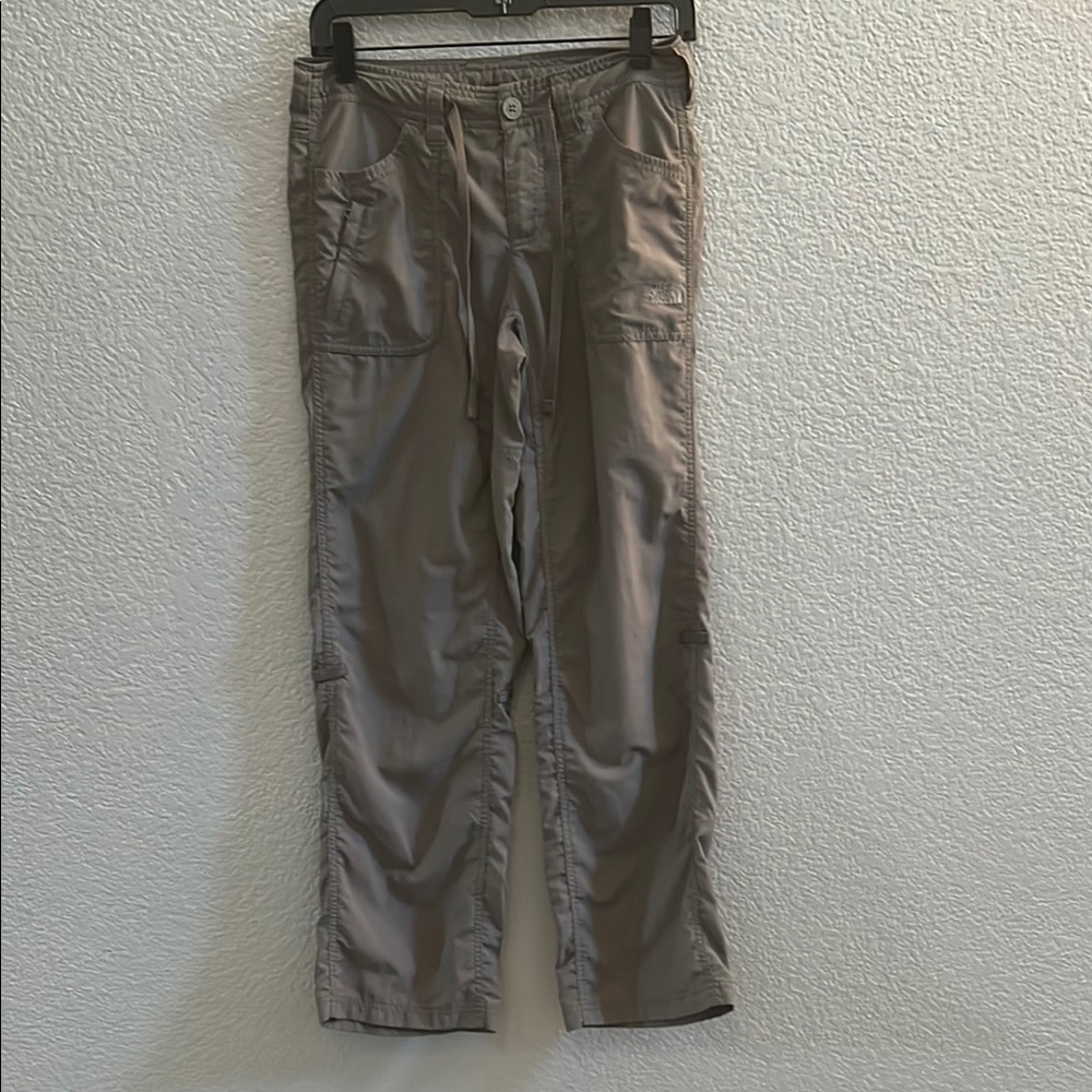 The North Face Hiking Pants Nylon Gray Drawstring Outdoor Active Size 2